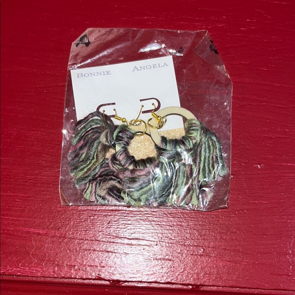 Multicolor Fringe Earrings